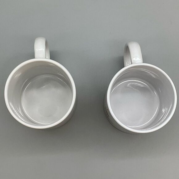 White Ceramic Coffee Mug Set with Inspirational Designs - Picture 5 of 8